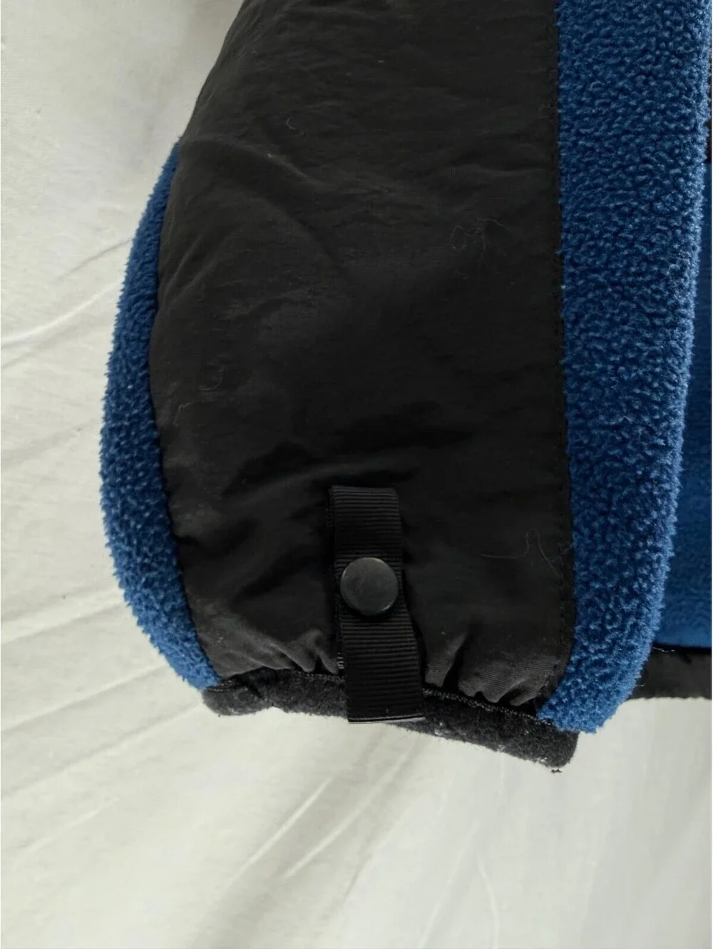 The North Face Polartec Fleece Jacket Youth Boys Small Blue Black Full Zip